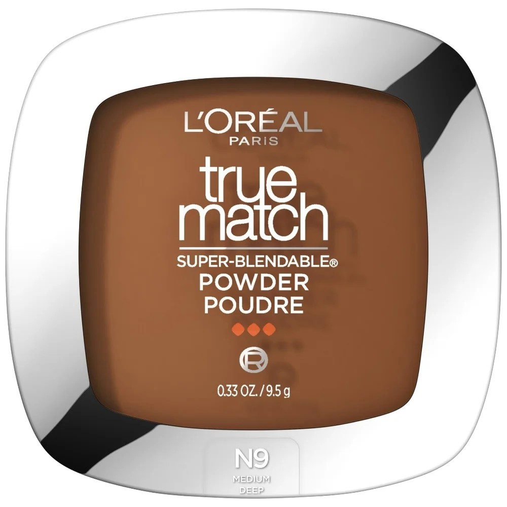 L'Oreal True Match Super Blendable Oil Free Powder Foundation, N9 Medium Deep